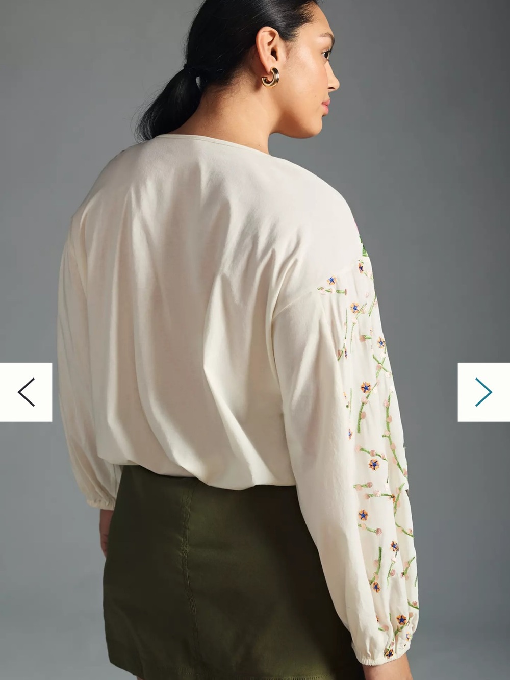 Anthropologie Tiny Lori Embroidered Colorful Top size XL - Picture 5 of 14
